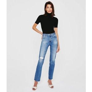 AG Adriano Goldschmied high rise straight jeans